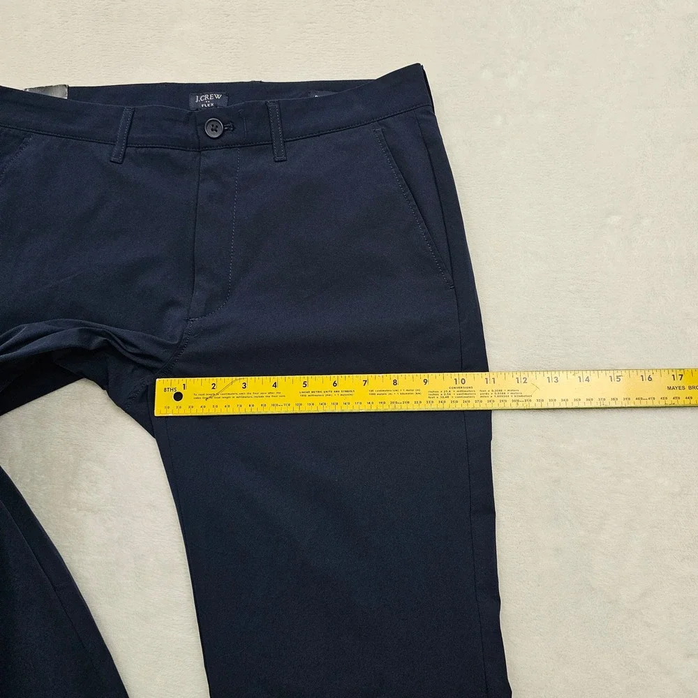 NEW J.Crew Flex Straight Leg Pants Mens 31x31 Navy Blue AA713 Performance Preppy
